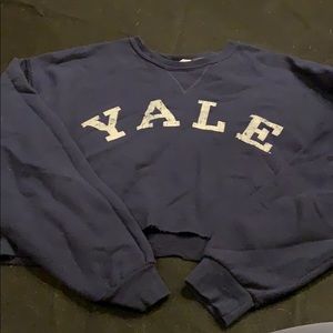 Yale cropped sweatshirt